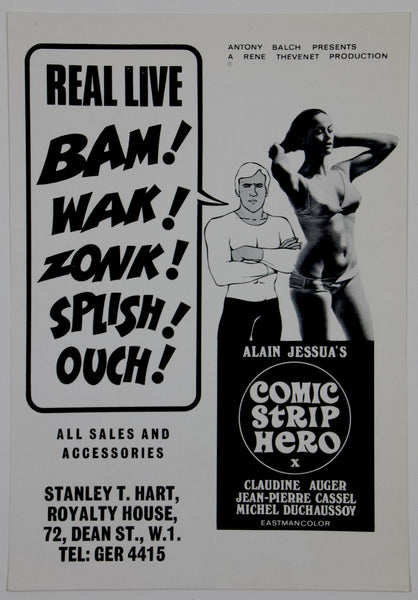 Comic Strip Hero (1967) UK Quad Poster #New