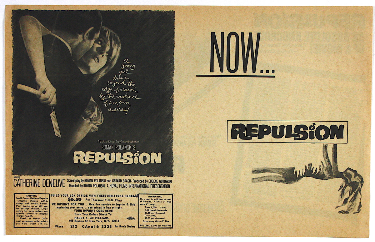 Repulsion (1965) US Herald – Horror Poster Emporium