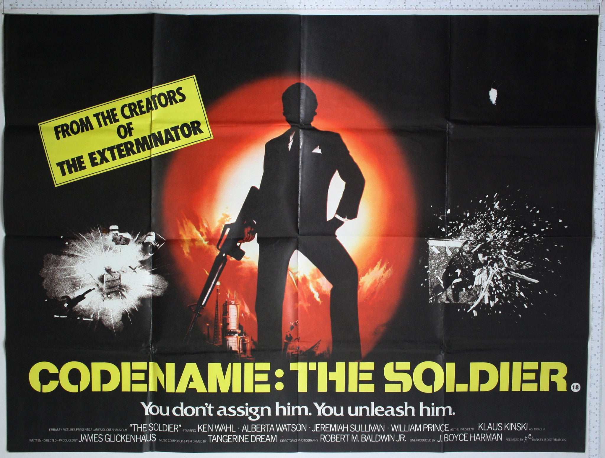 Codename: The Soldier (1982) UK Quad Poster #New