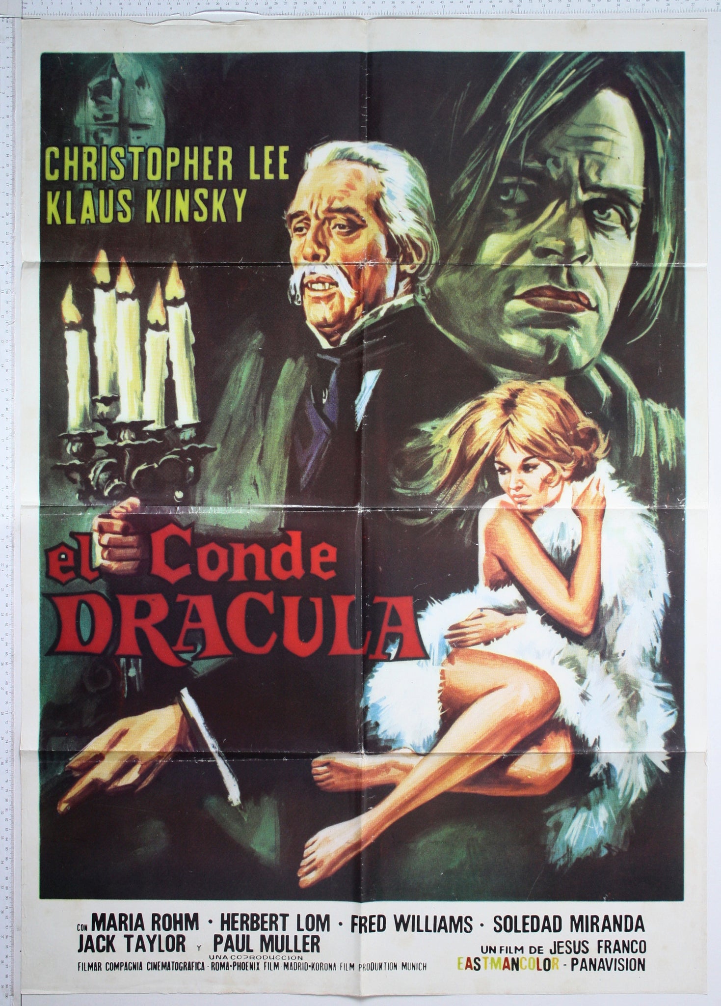 Count Dracula (1970) Spanish 1 Sheet Poster #New
