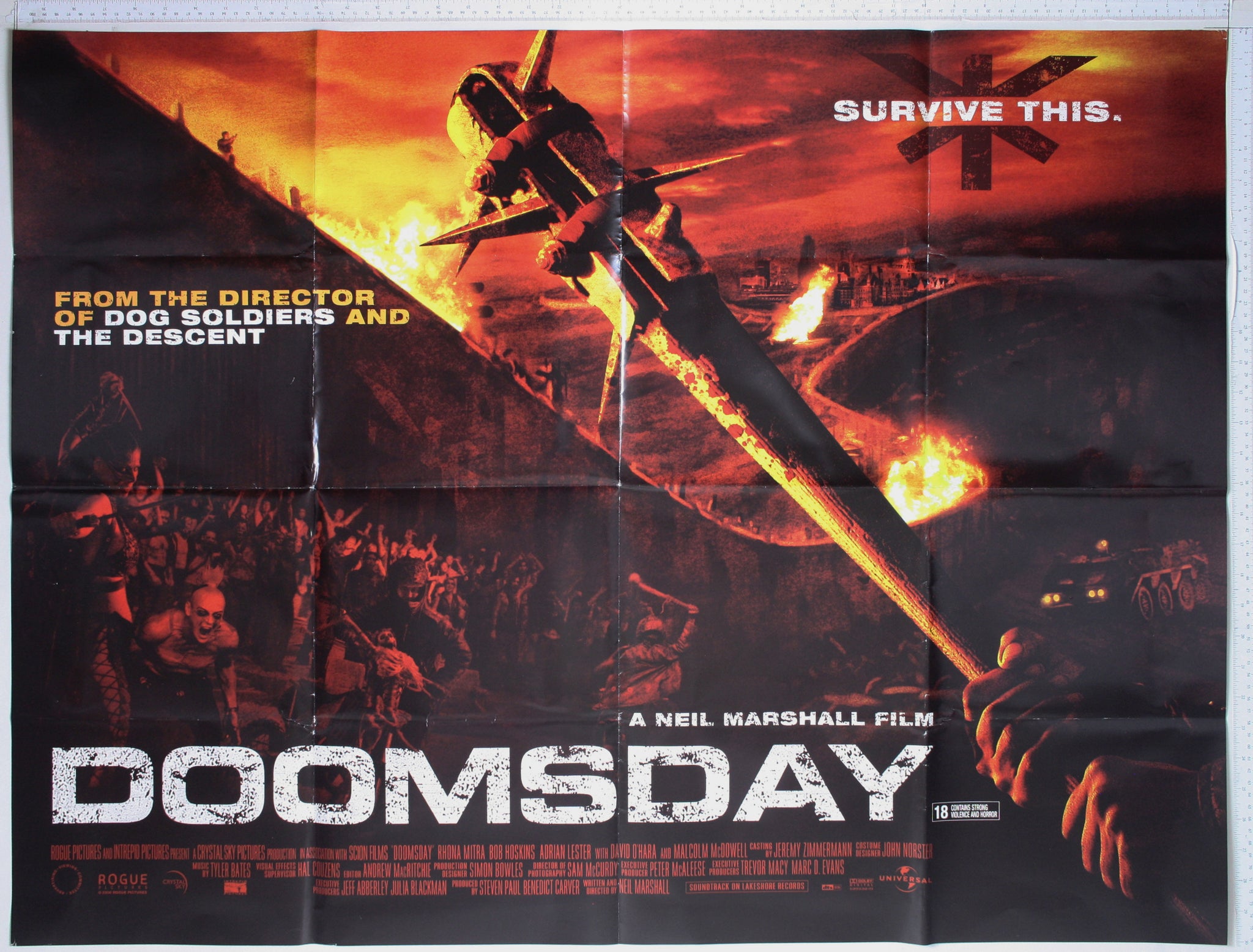 Doomsday (2008) UK Quad Poster #New – Horror Poster Emporium