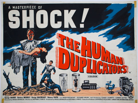 Human Duplicators (1965) UK Quad Poster #New