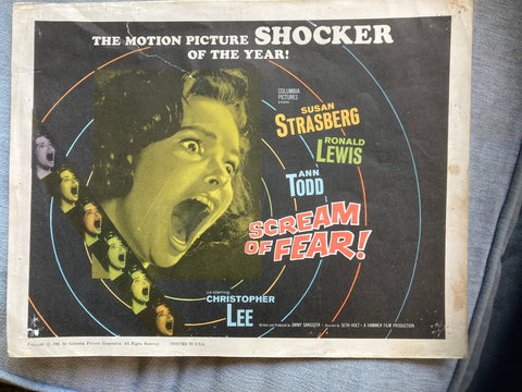 Scream of Fear (1961) US Lobby Card