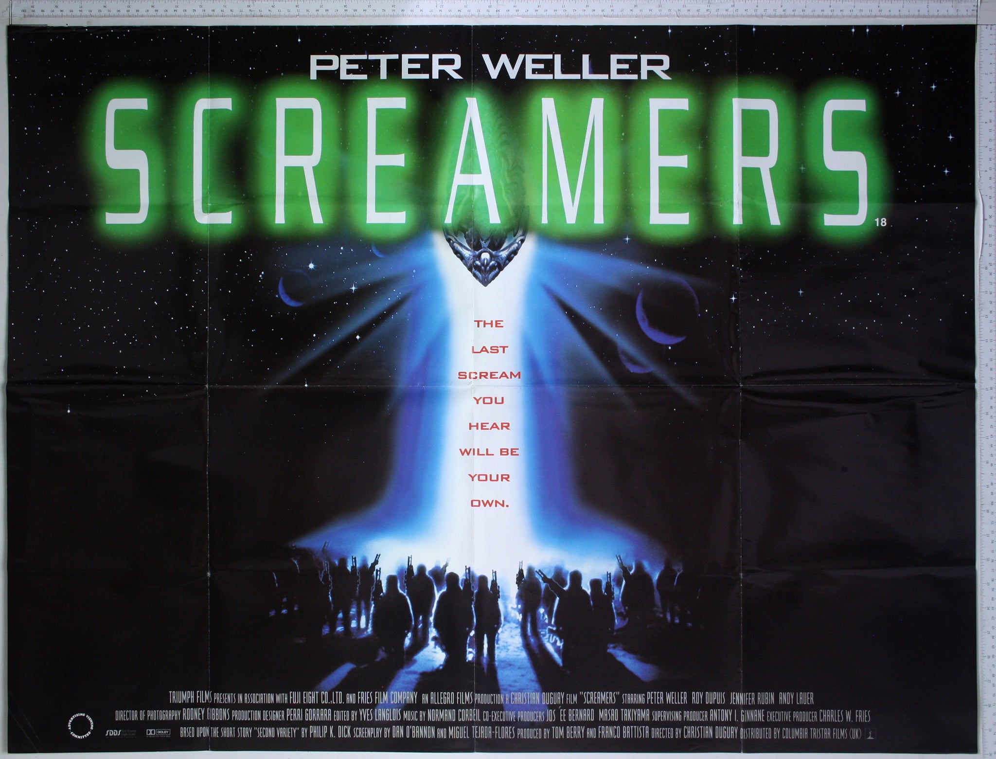 Screamers (1995) UK Quad Poster