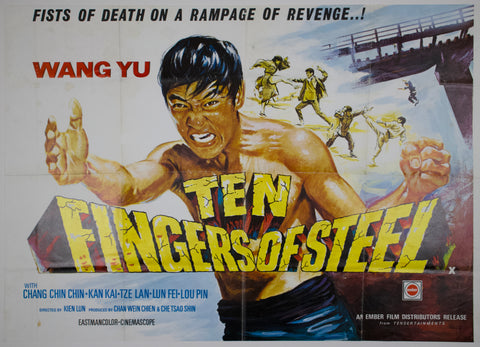 Ten Fingers of Steel (1972) UK Quad Poster #New
