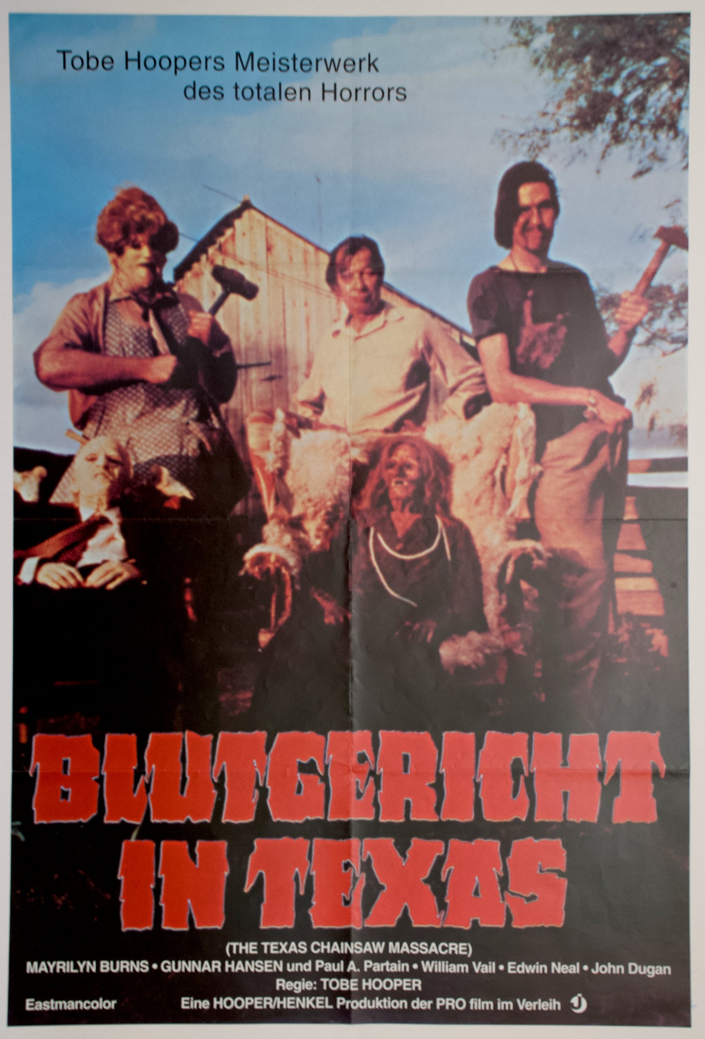 Texas Chain Saw Massacre (1974 - R78) German A1 Poster #New