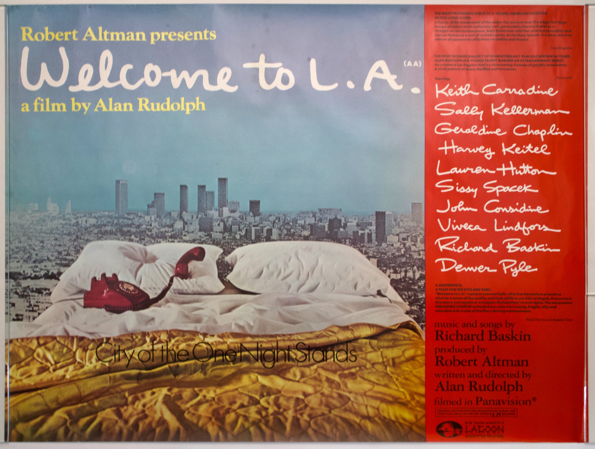 Welcome to L.A. (1976) UK Quad Poster #New