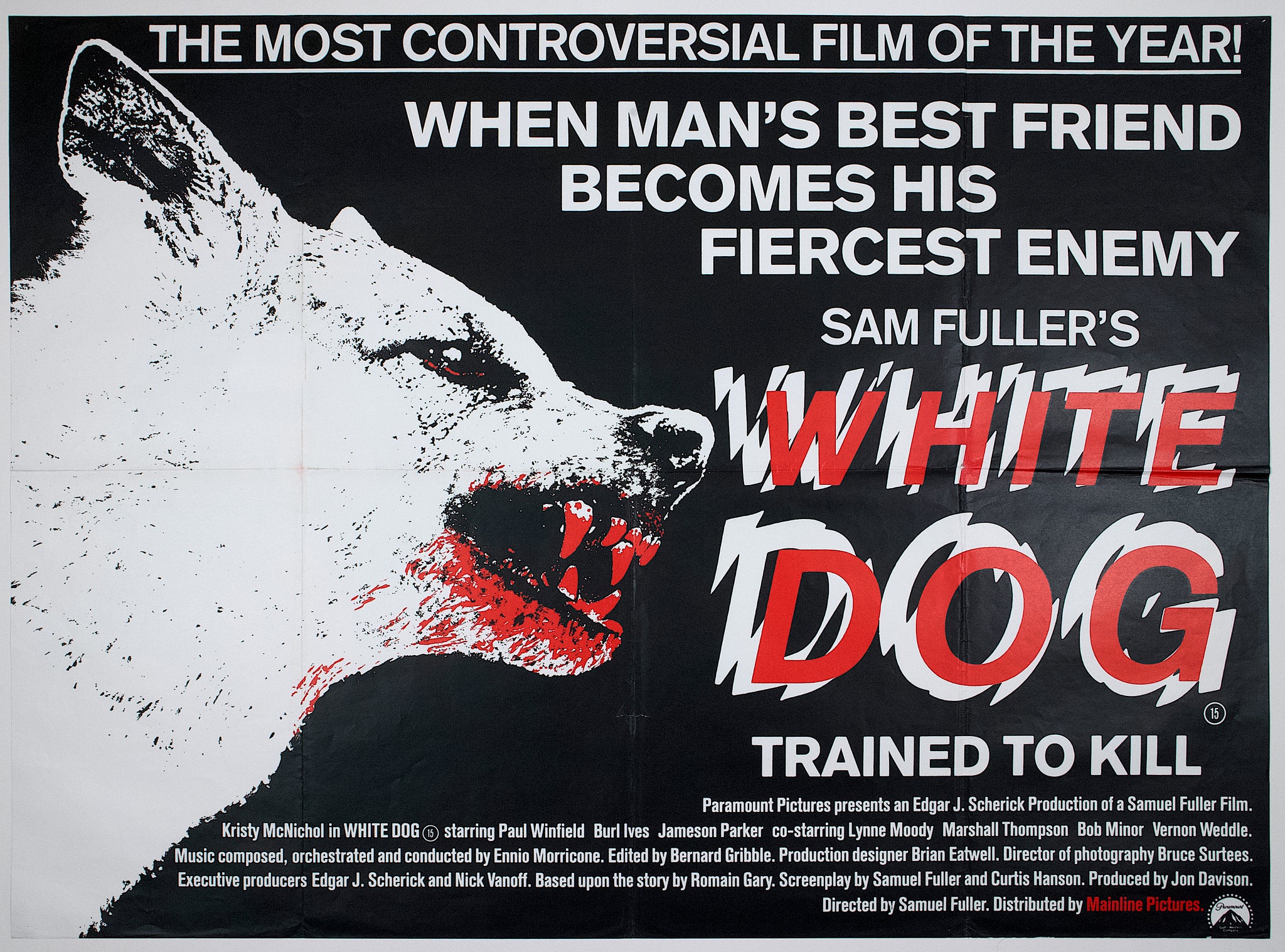 White Dog (1982) UK Quad Poster #New