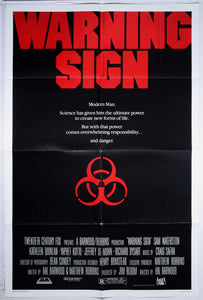 Warning Sign (1985) US 1 Sheet Poster