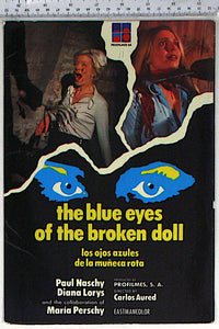 Blue Eyes of the Broken Doll (1974) Deluxe Spanish Pressbook