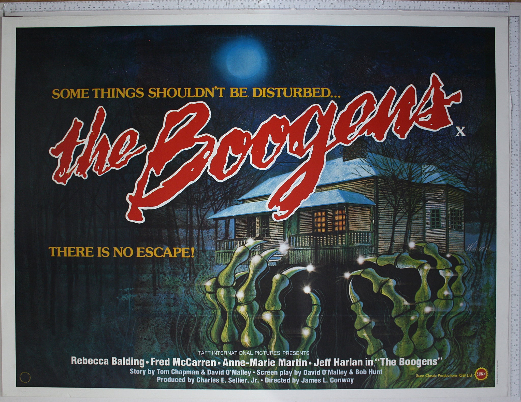 Boogens (1981) UK Quad Poster