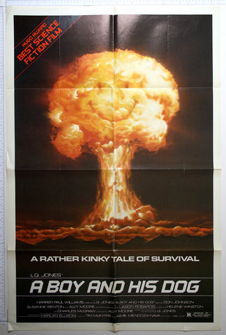 Artwork of an enormous nuclear mushroom cloud, onto which has been superimposed a smiley face.