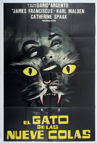 Cat o' Nine Tails (1971) Argentinian 1 Sheet Poster