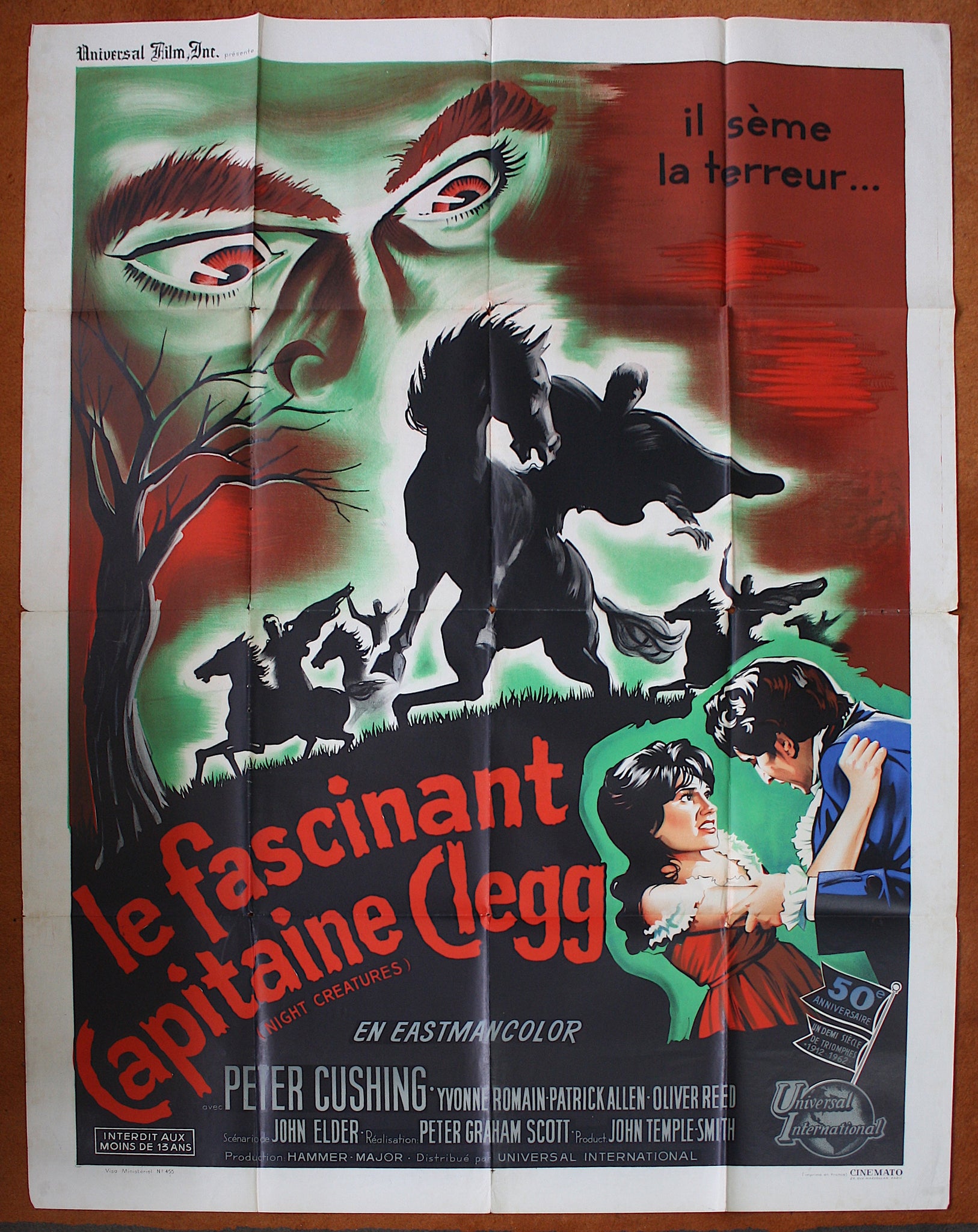 Captain Clegg (1962) French Grande Poster #New