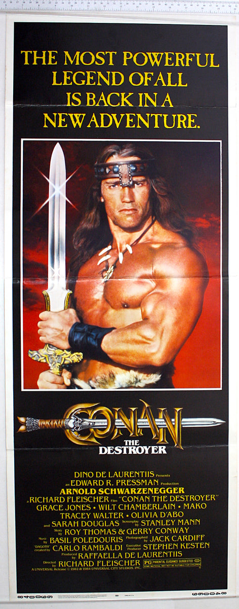 Conan the Destroyer (1984) US Insert Poster #New – Horror Poster Emporium