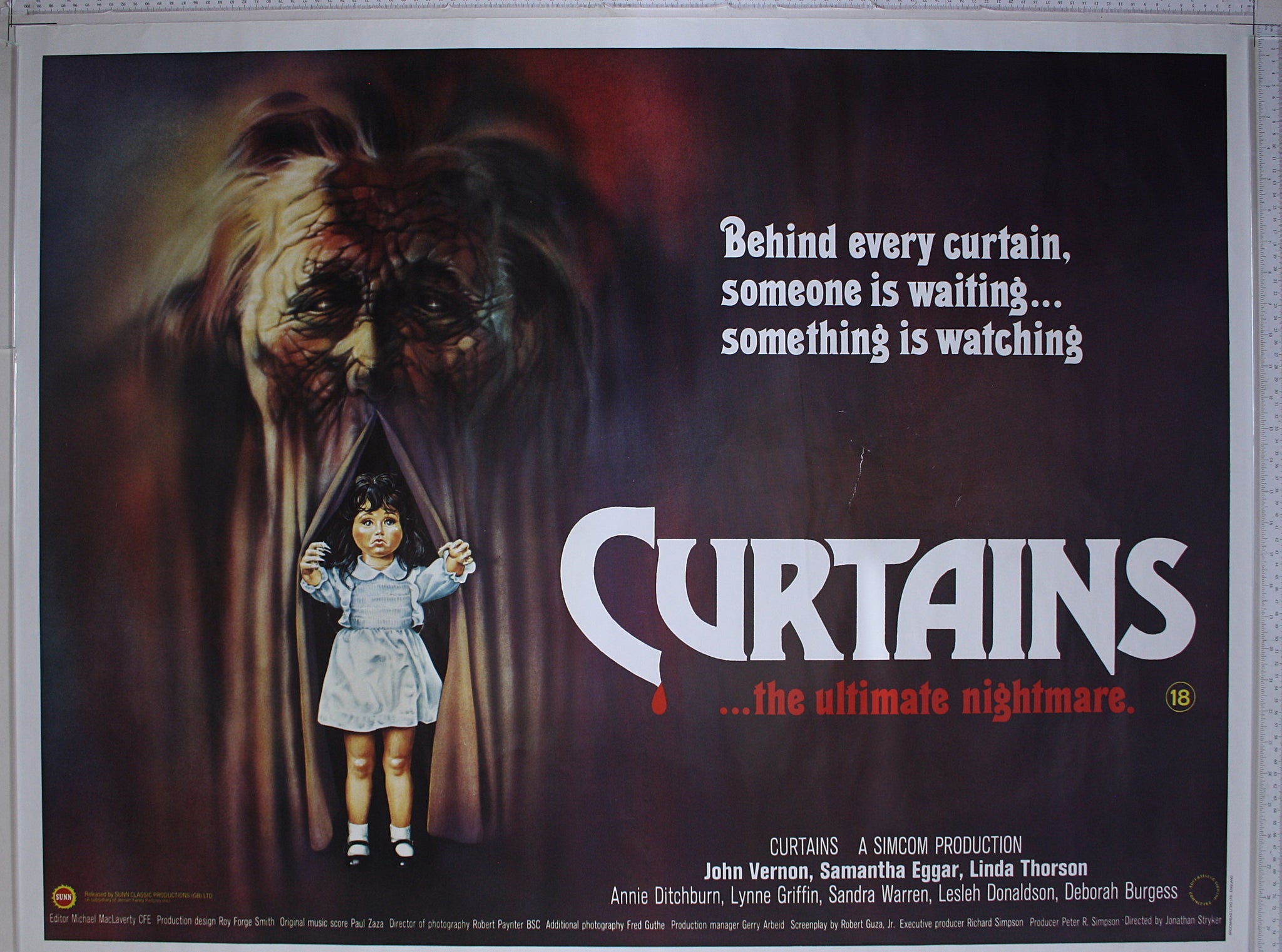 Curtains (1983) UK Quad Poster #New