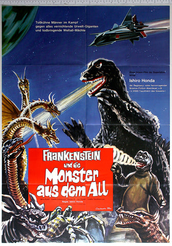 Destroy All Monsters (1968) German A1 Poster