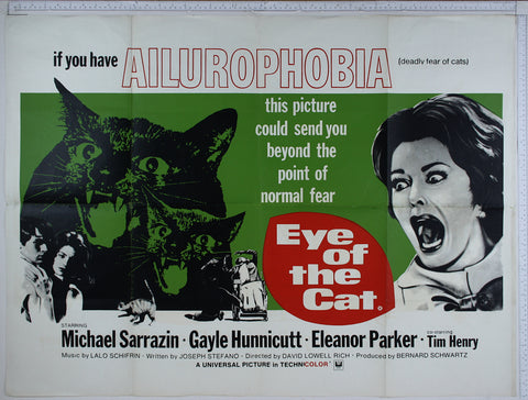 Eye of the Cat (1969) UK Quad Poster