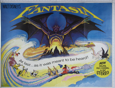 Fantasia (1940 R82) UK Quad Poster #New