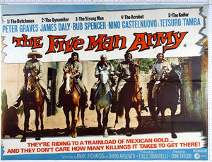 Five Man Army (1969) UK Quad Poster