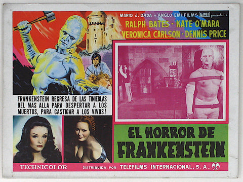 Horror of Frankenstein (1970) Mexican Lobby Card