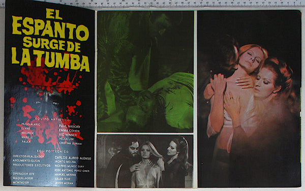 Horror Rises from the Tomb (1973) Deluxe Spanish Pressbook
