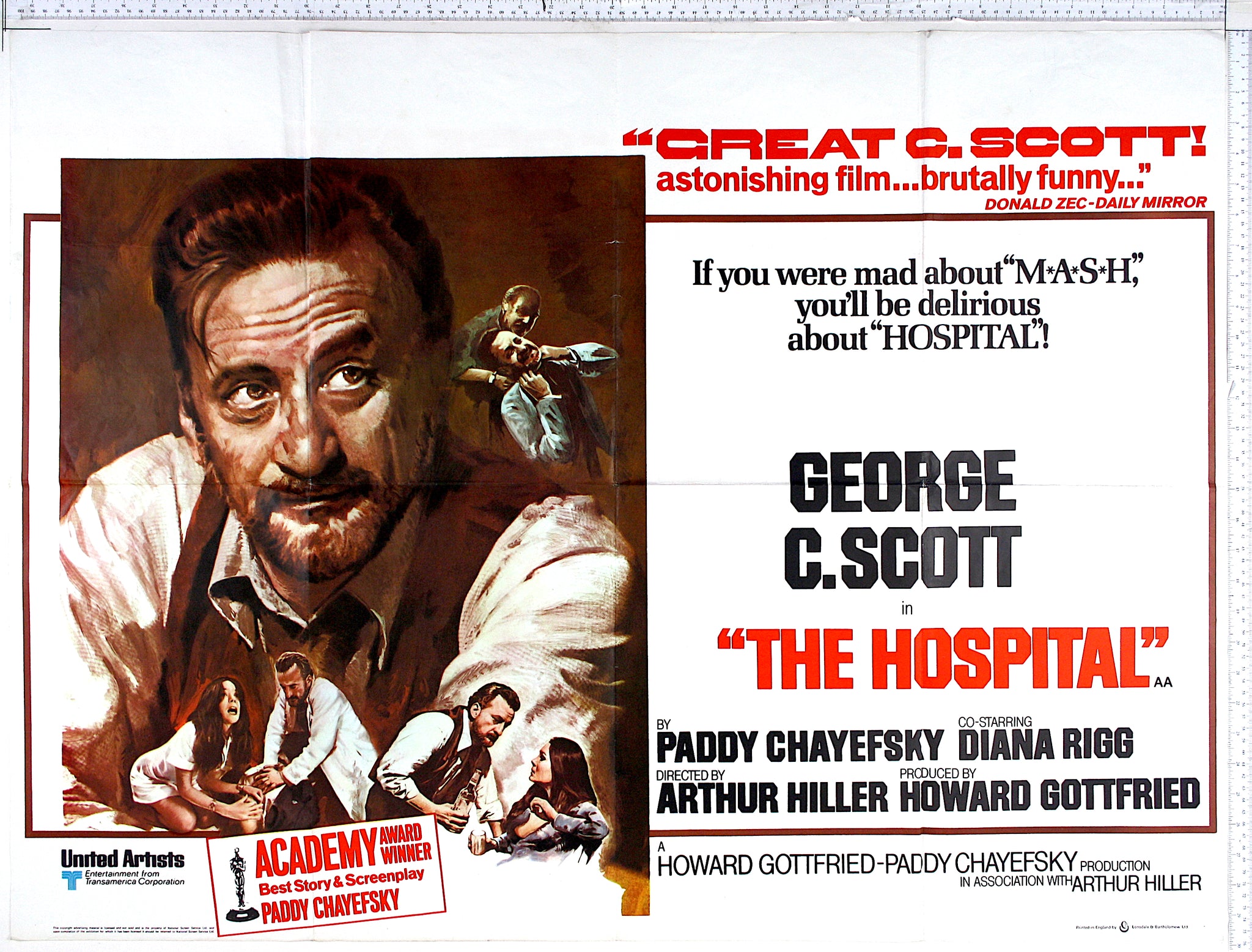 Hospital (1971) UK Quad Poster