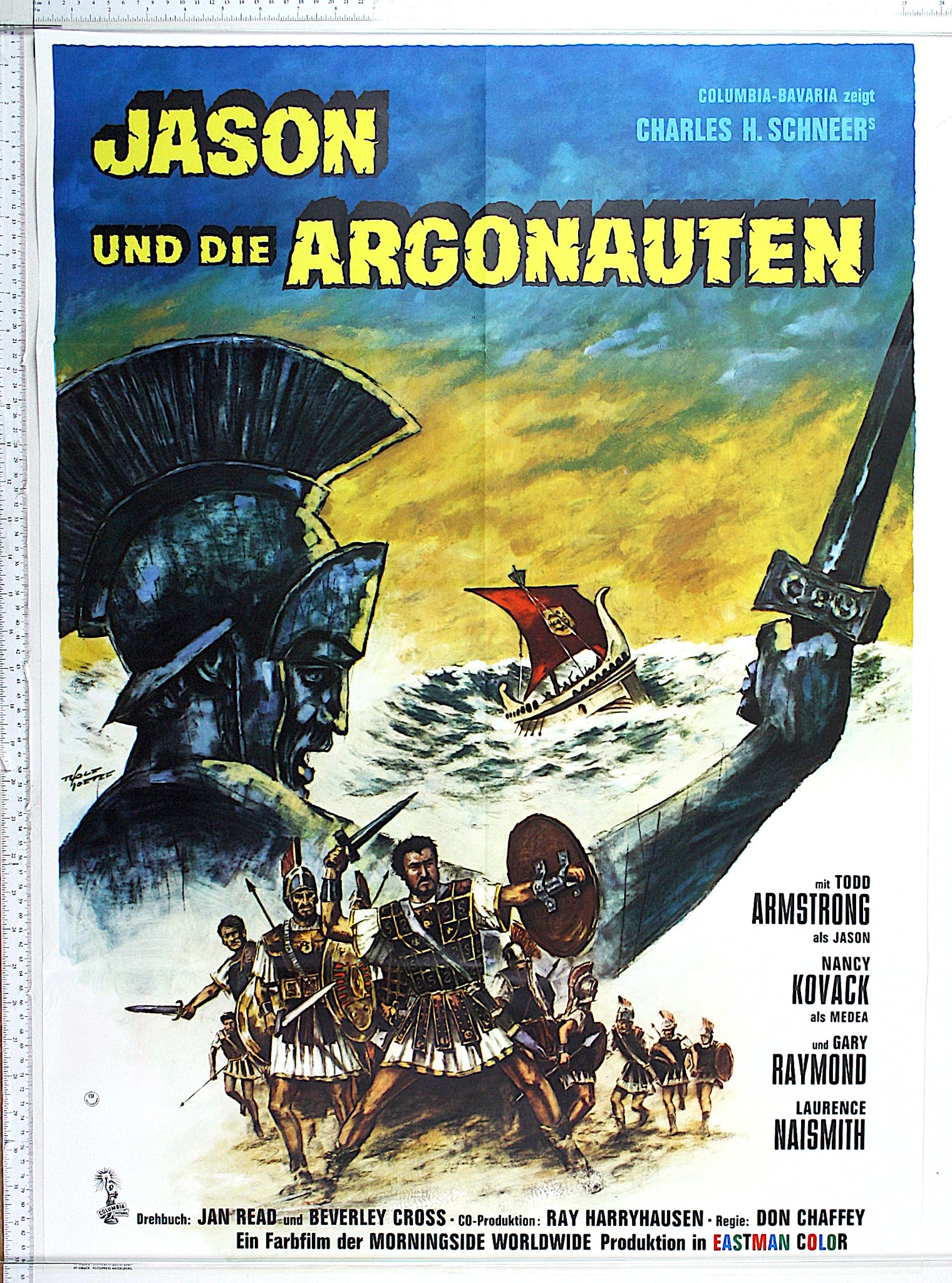 Jason And The Argonauts 1963 German A1 Poster New Horror Poster jason-and-the-argonauts-1963-german-a1-poster-new-horror-poster