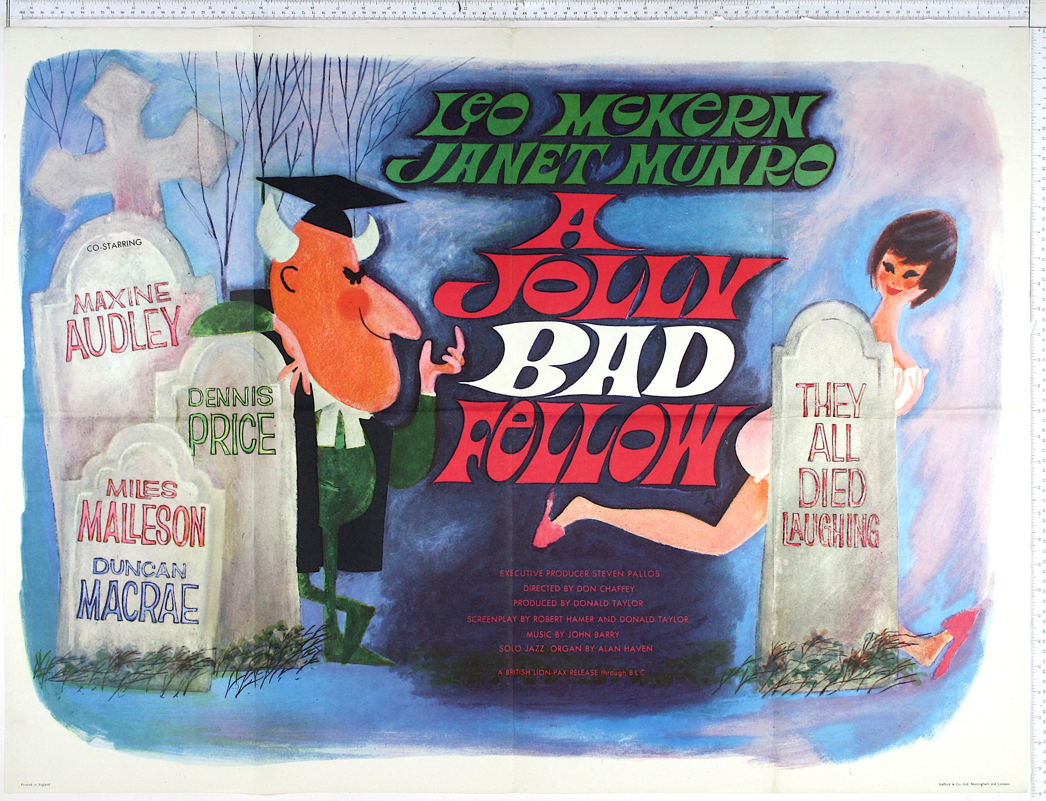 Jolly Bad Fellow (1964) UK Quad Poster