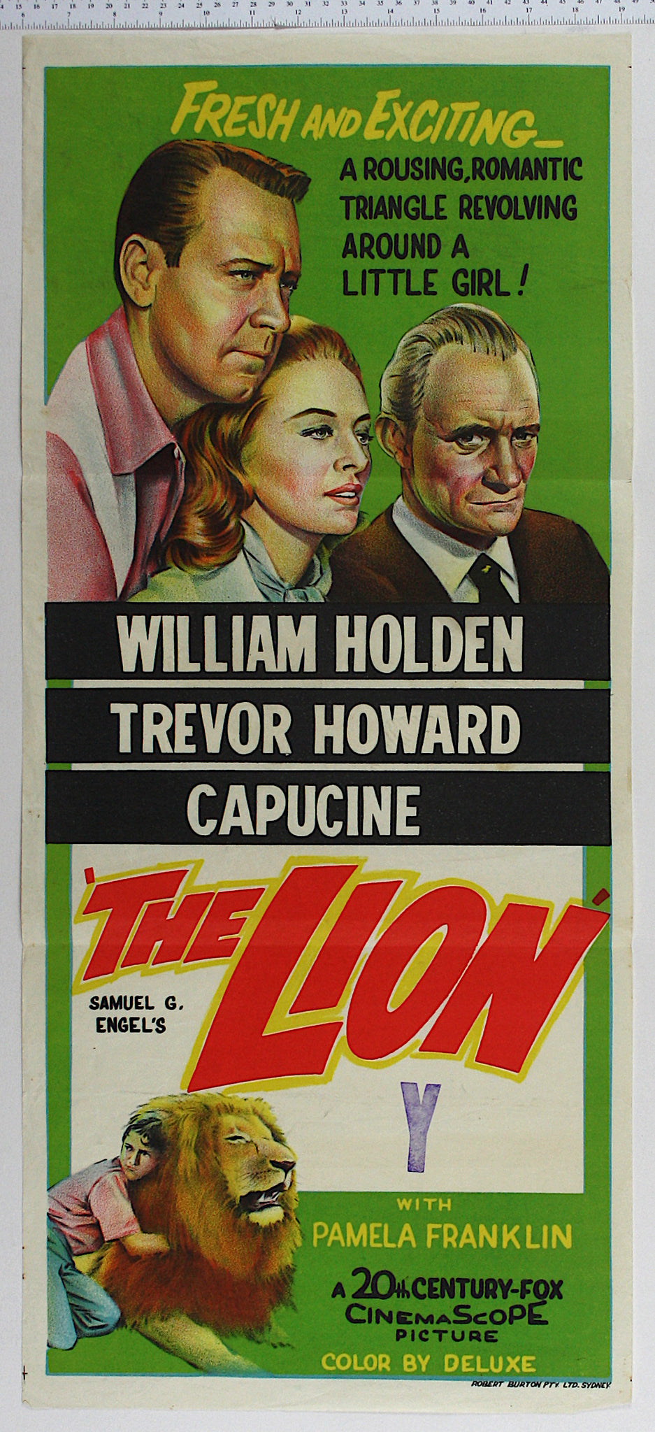 Lion (1962) Australian Daybill Poster