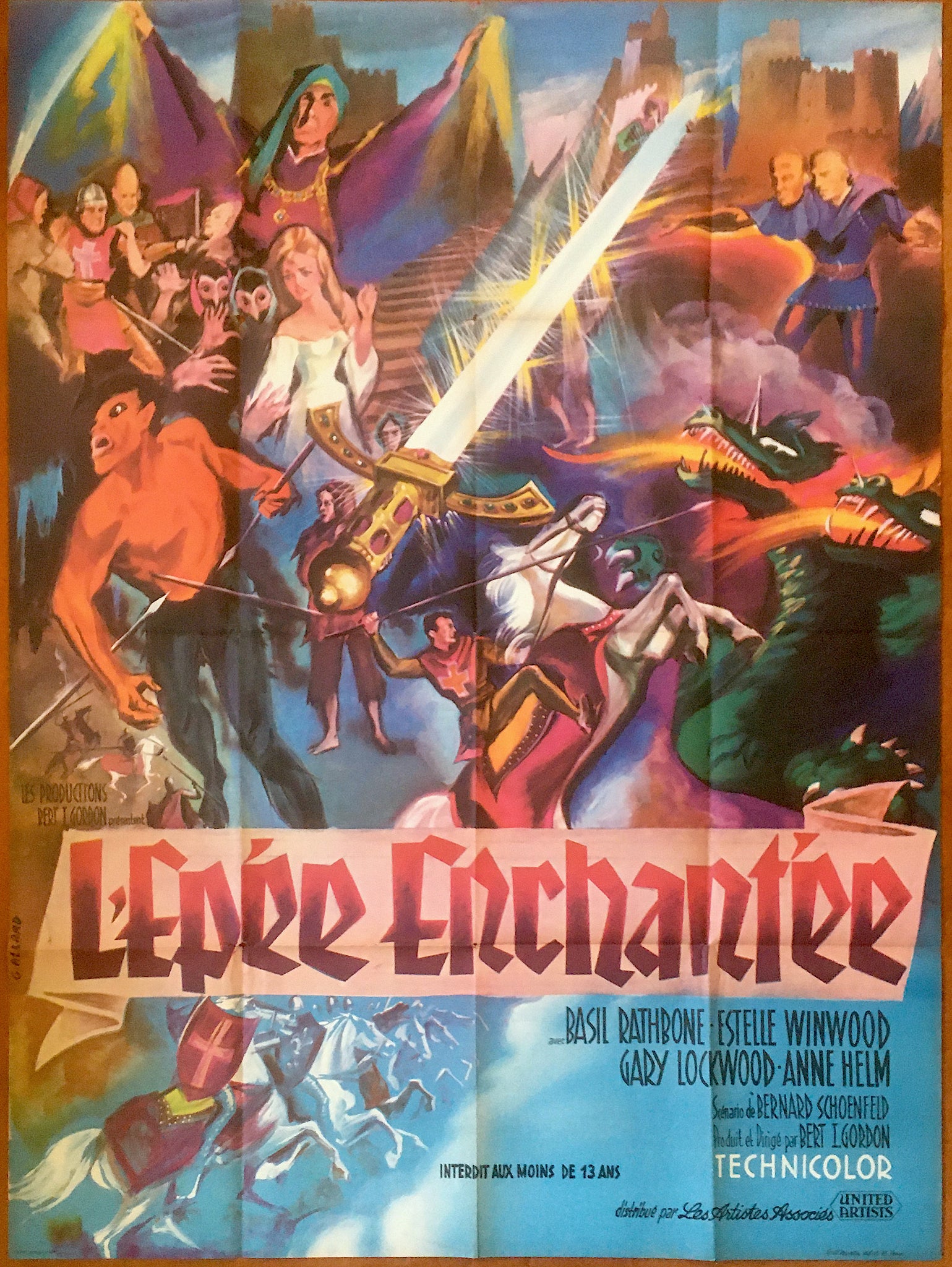 Magic Sword (1962) French Grande Poster