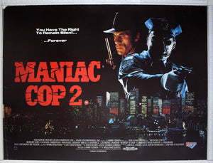 Maniac Cop 2 (1990) UK Quad Poster #New
