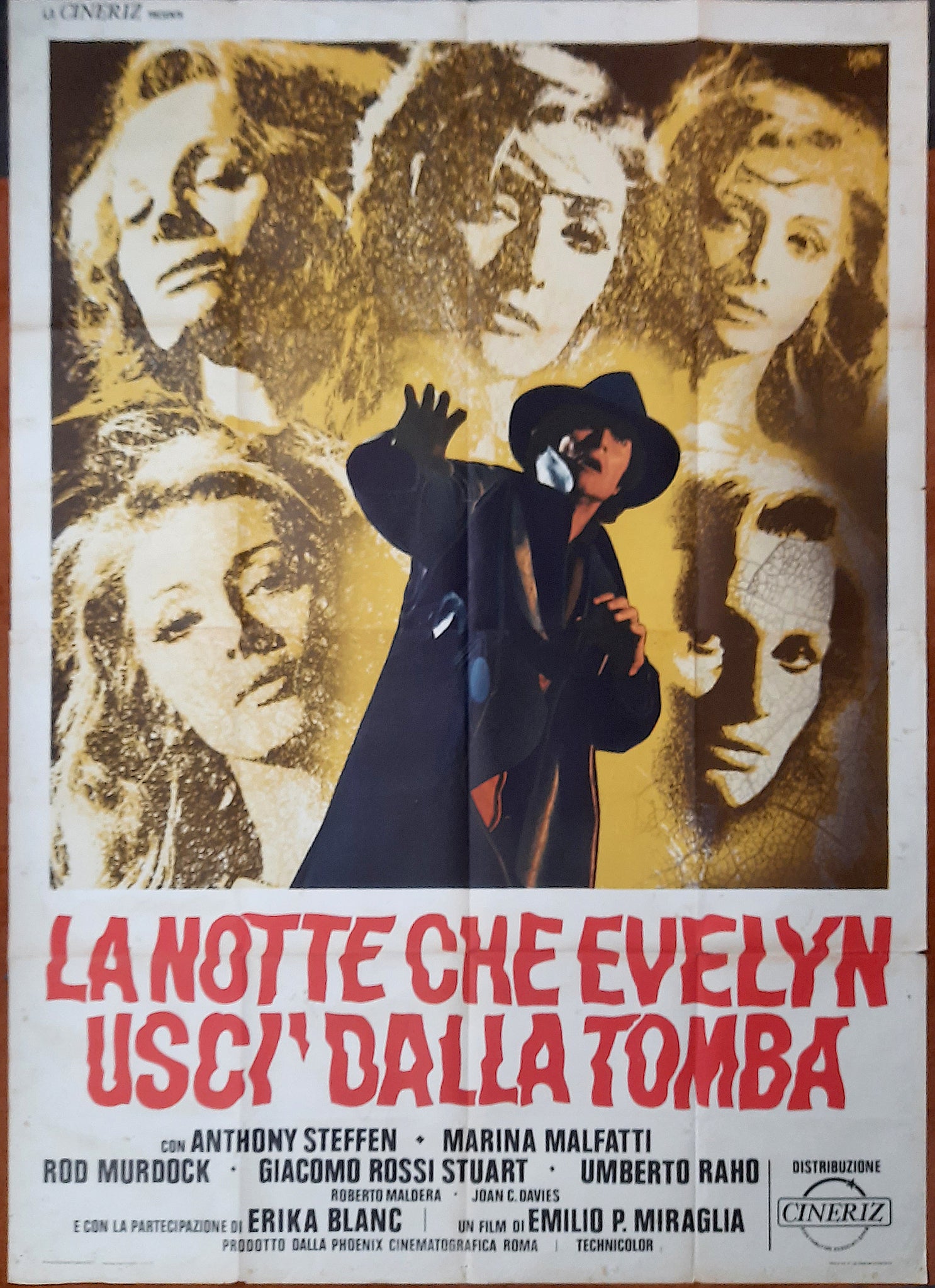 Night Evelyn Came Out of the Grave (1971) Italian 4 Foglio