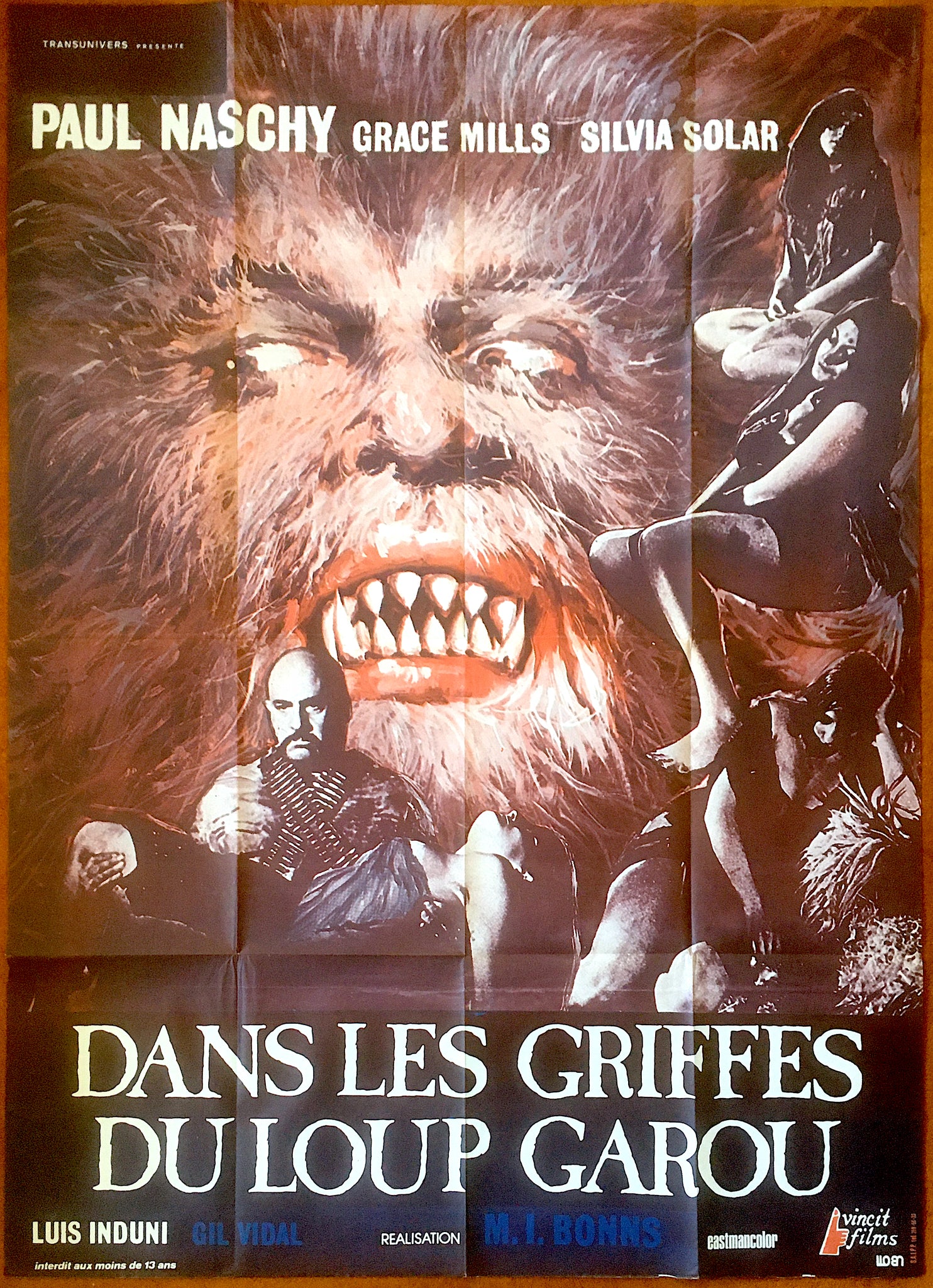 Night of the Howling Beast (1975 / R77) French Grande Poster