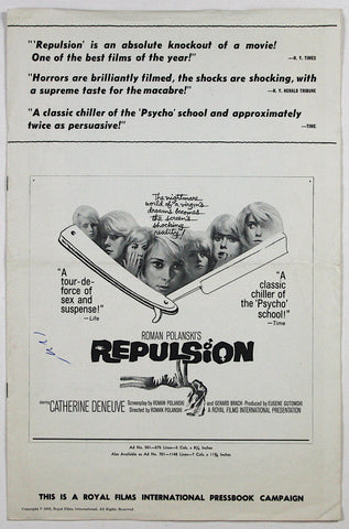 Repulsion (1965) US Pressbook