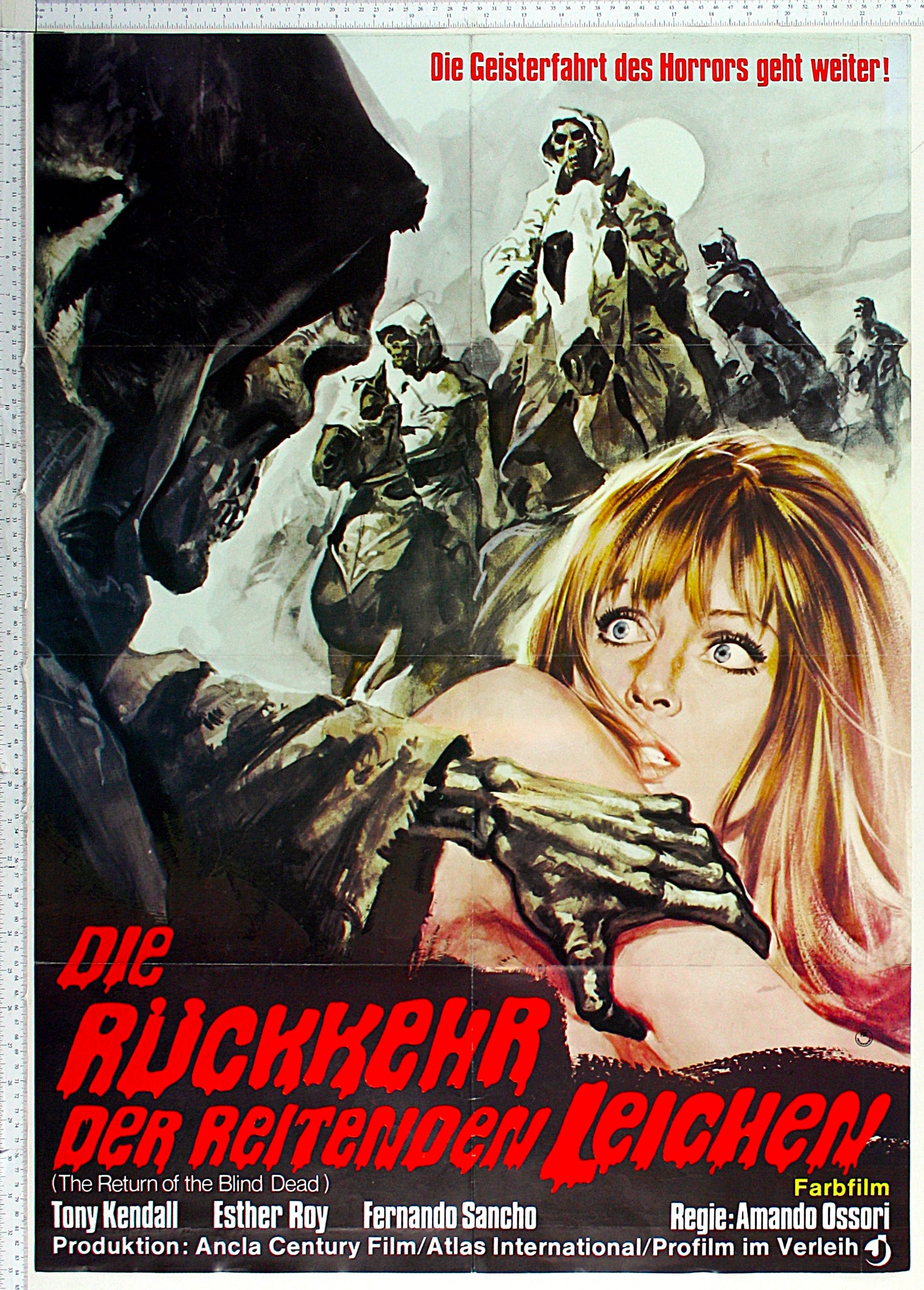 Return of the Blind Dead (1973) German A1 Poster #New