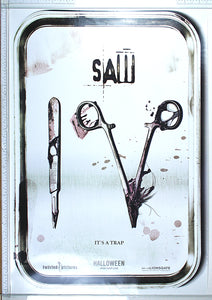 Saw IV (2007) US 1 Sheet Advance Poster