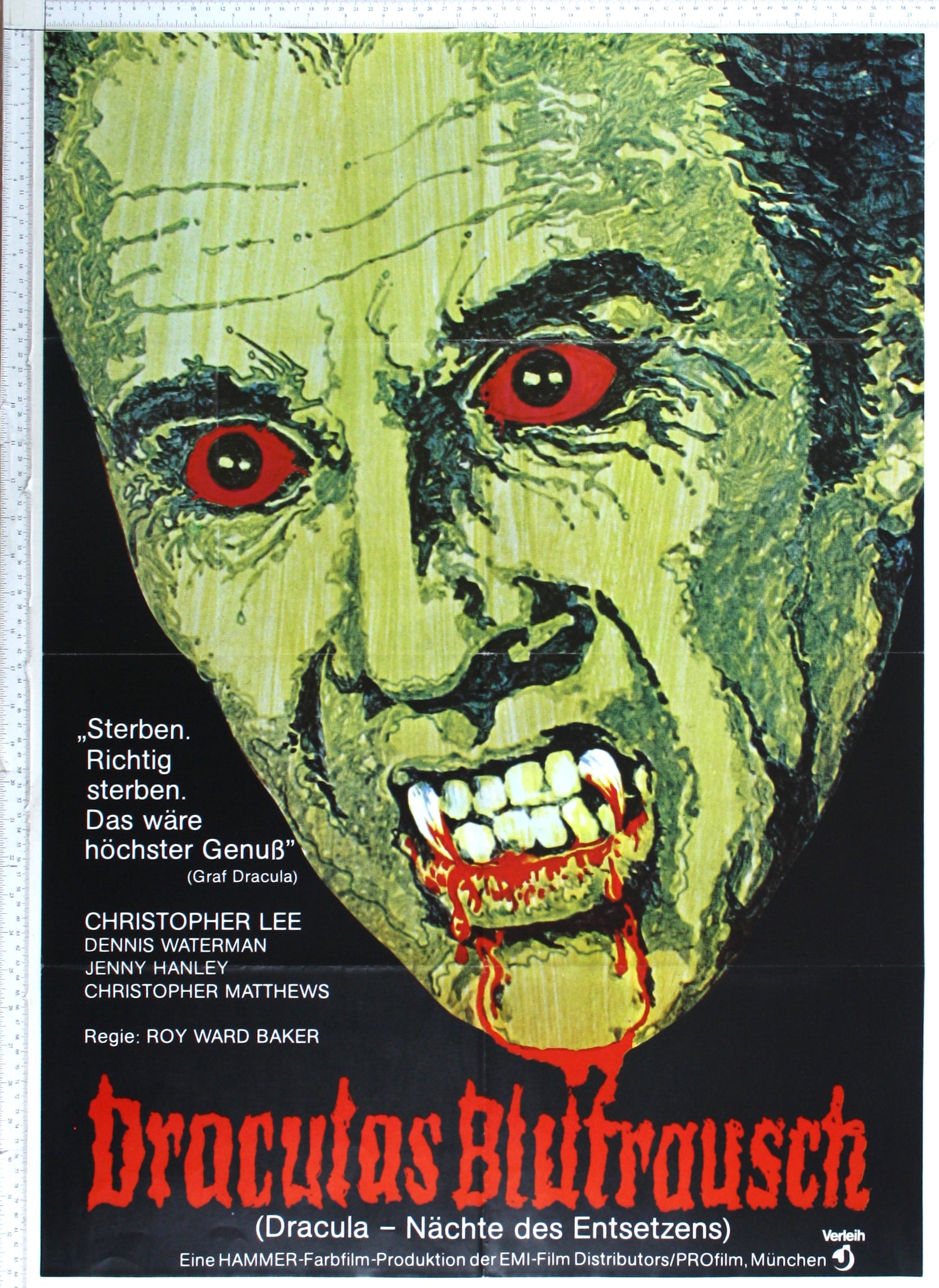 Scars of Dracula (1970) German A1 Poster