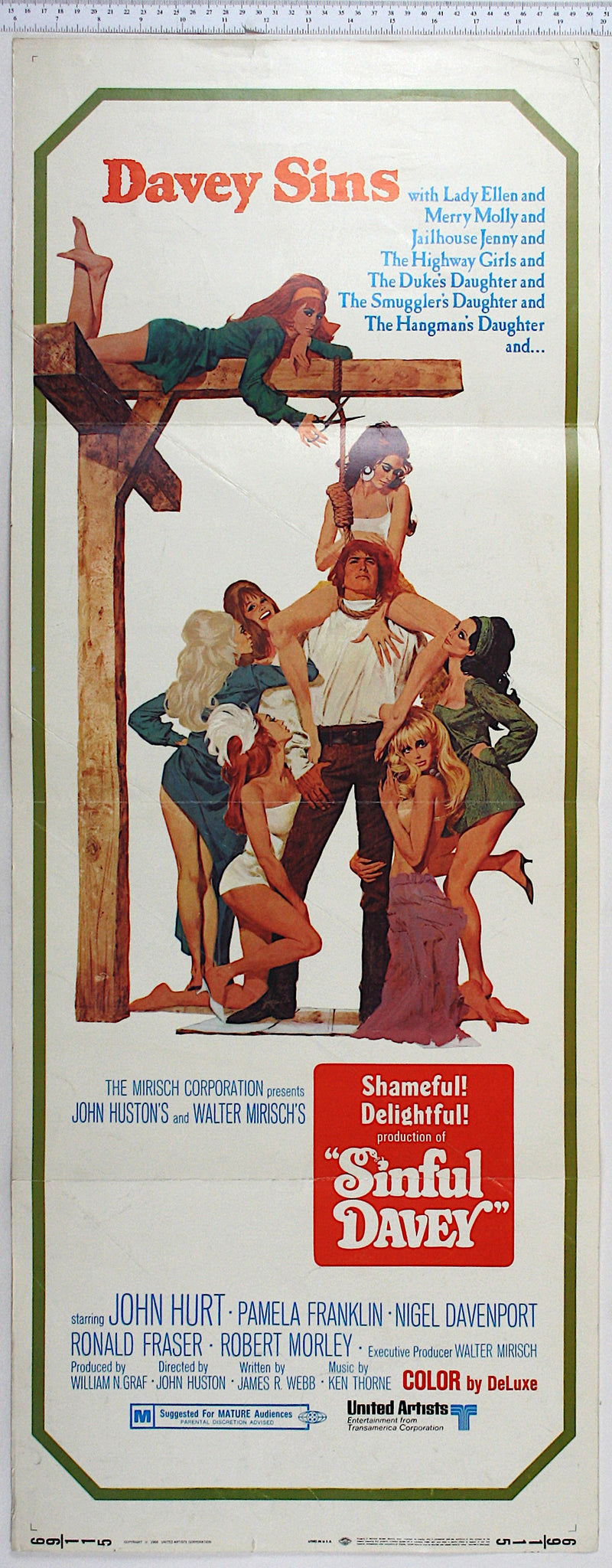 Sinful Davey (1969) US 1 Sheet Poster
