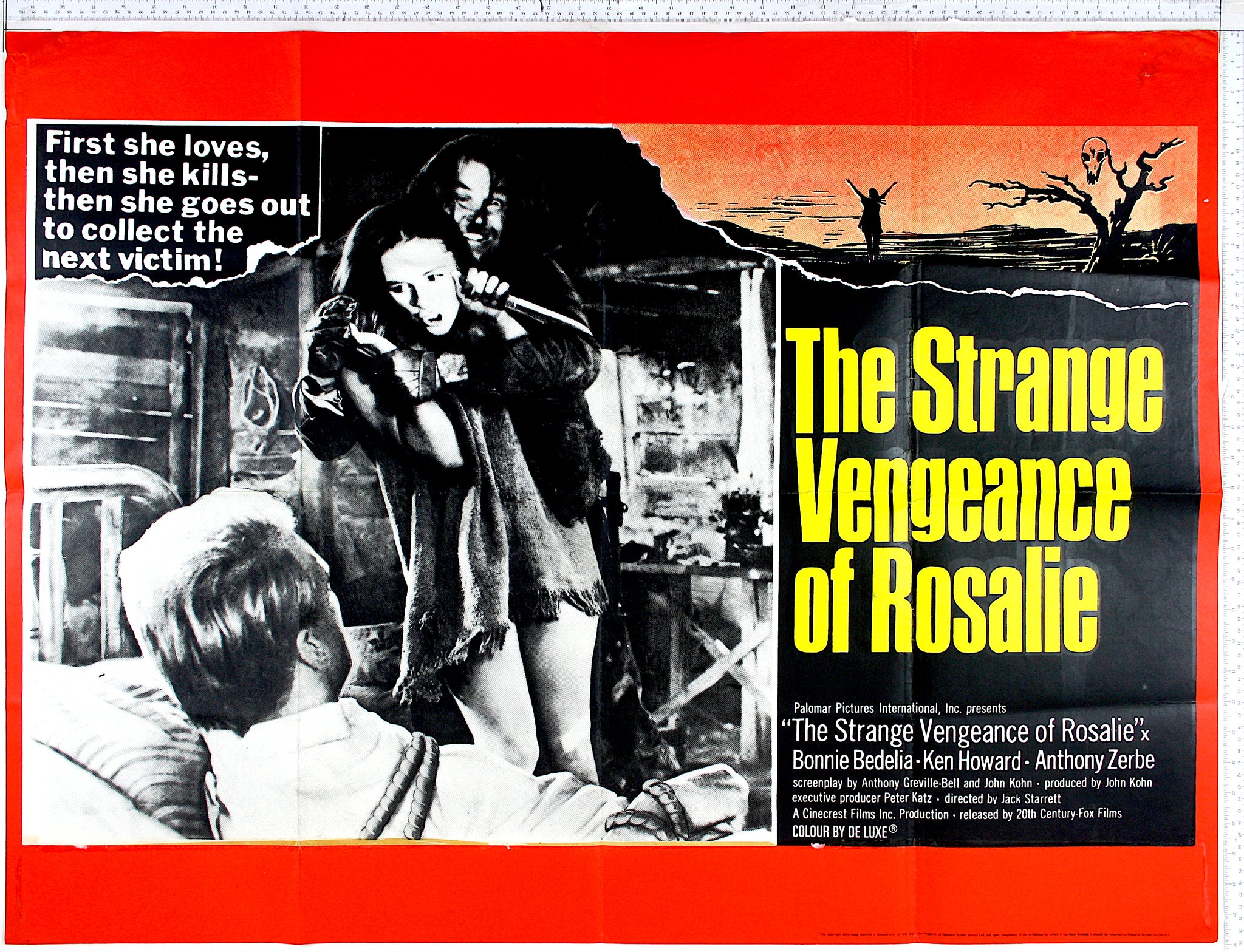 Strange Vengeance of Rosalie (1972) UK Quad Poster