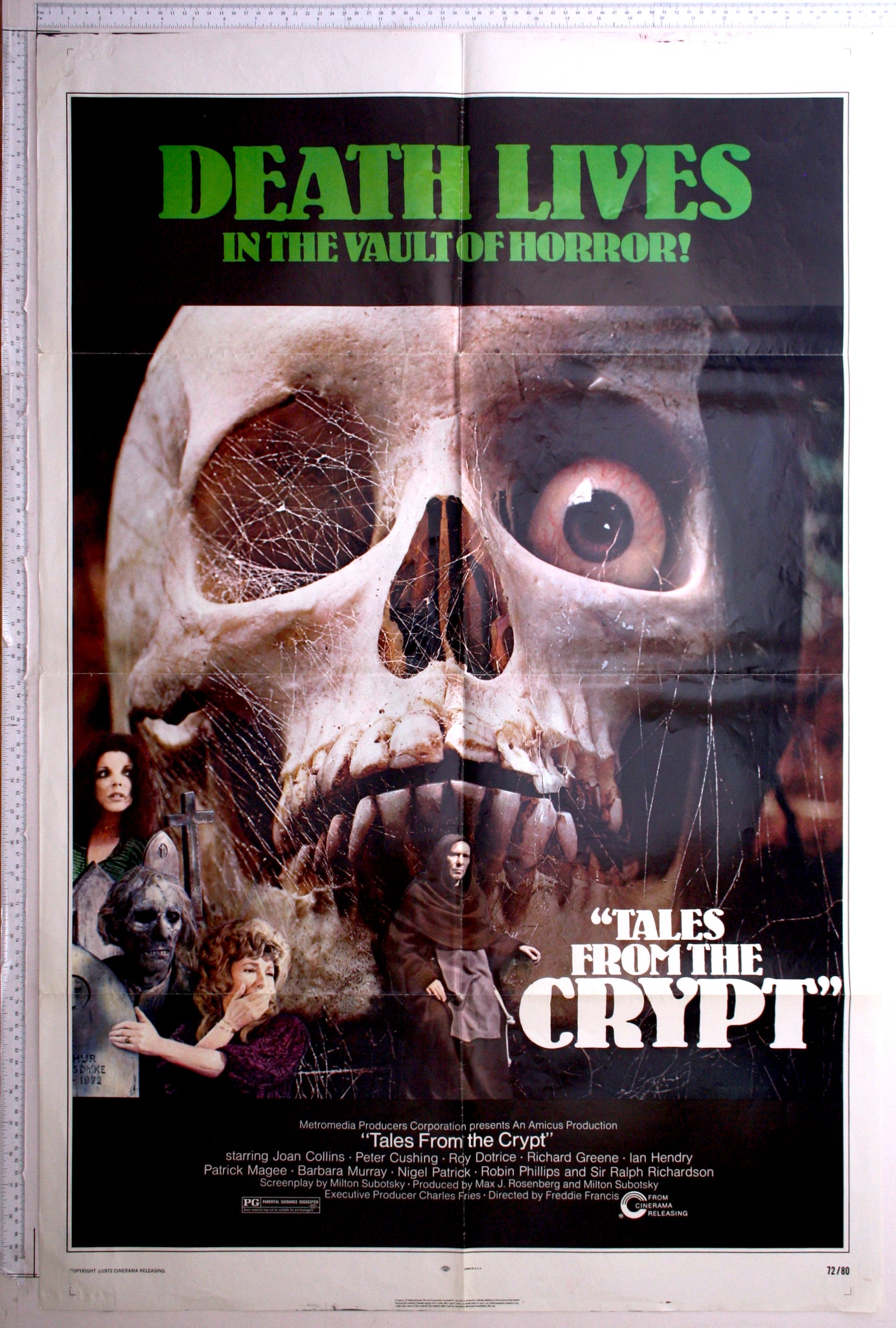 Tales From the Crypt (1972) US 1 Sheet Poster #New