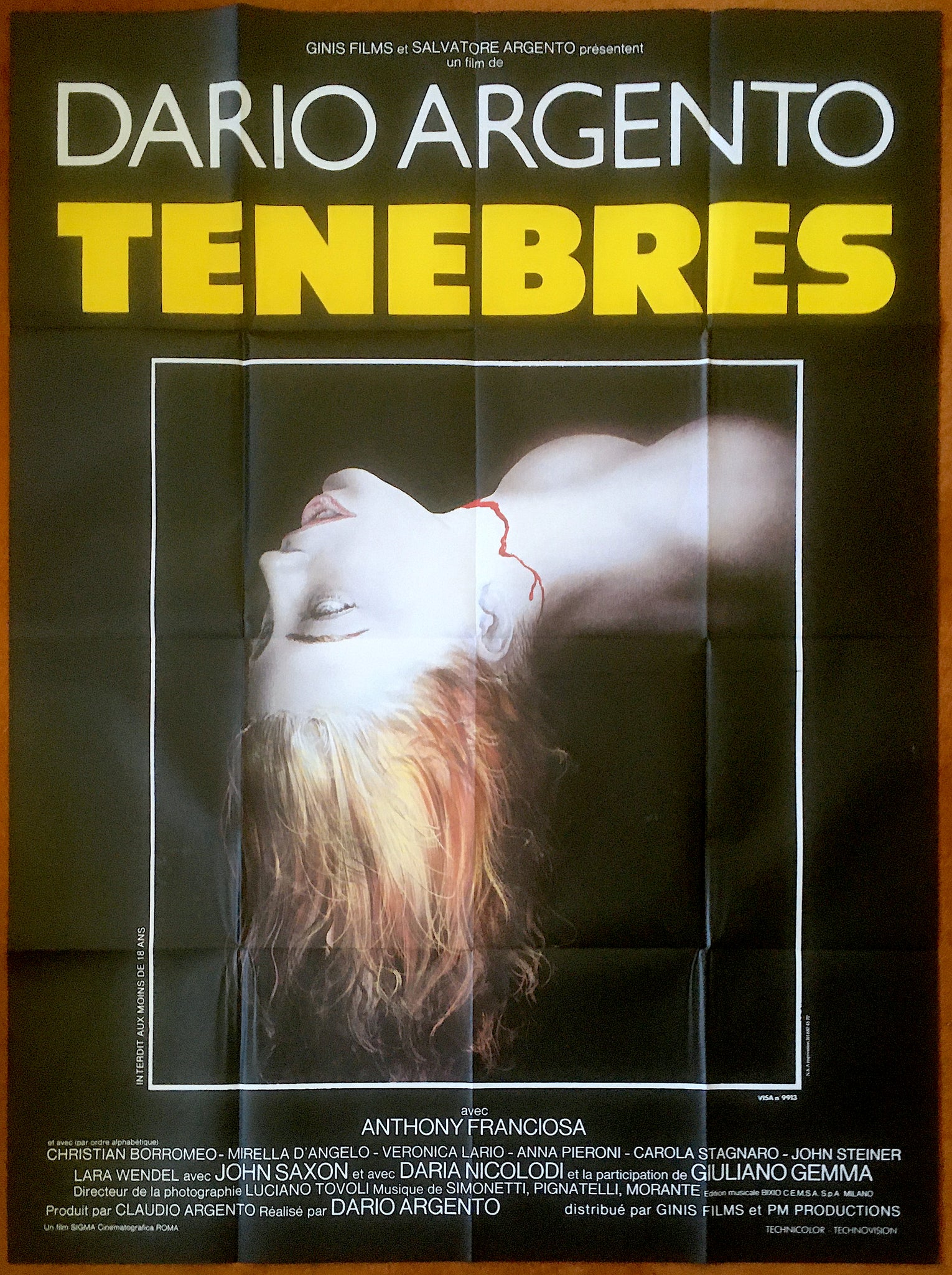 Tenebrae (1982) French Grande Poster