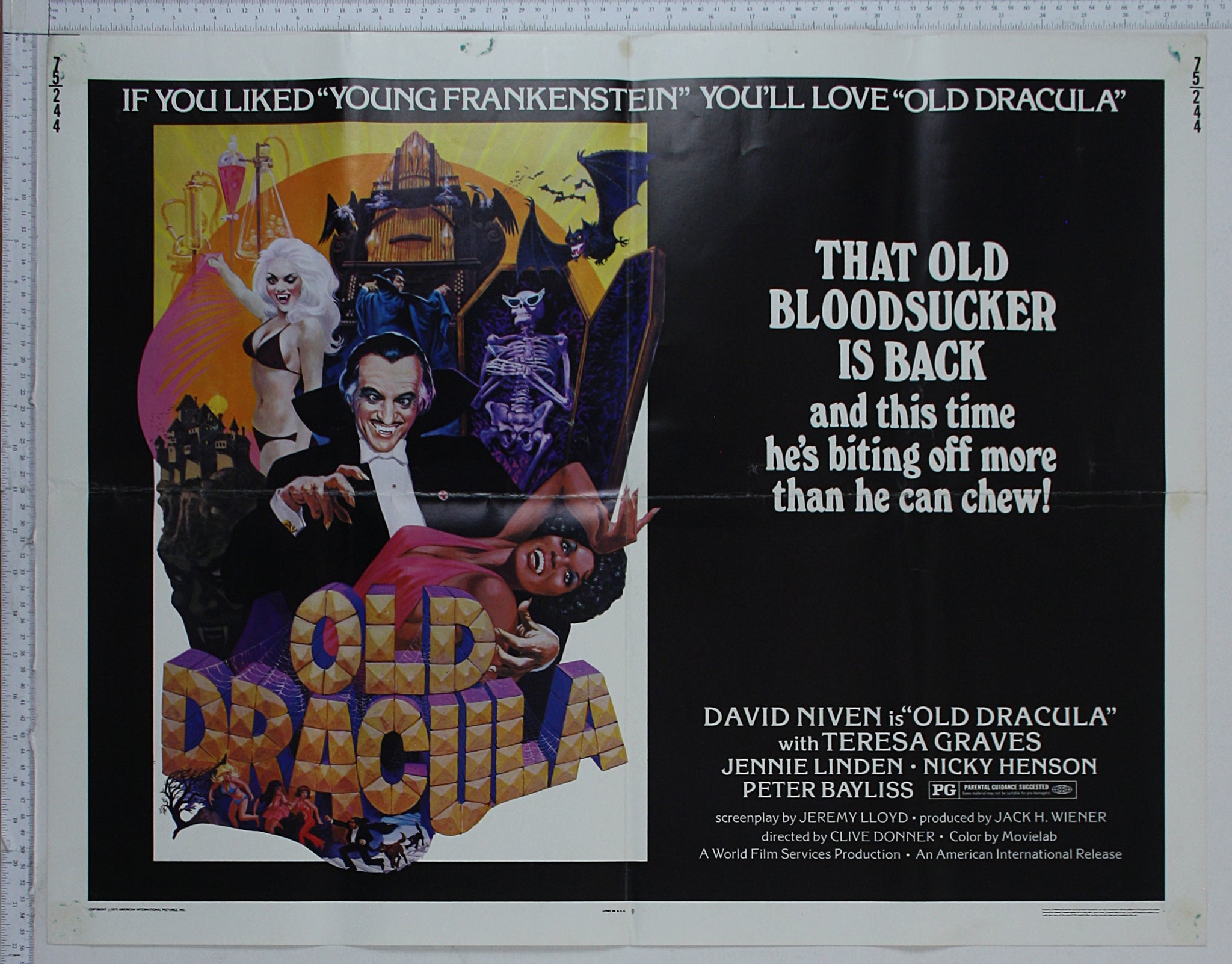 Vampira (1974) US 1/2 Sheet Poster